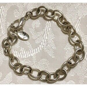 Soft Silver tone Dainty Metal Chain Bracelet